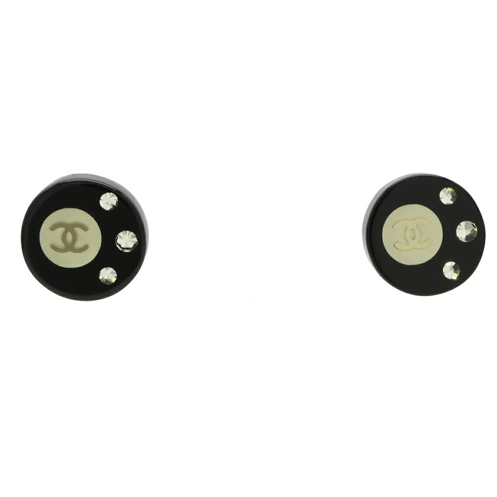 CHANEL Black Logo Earrings - Picture 2 of 7